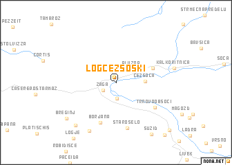 map of Log Čezsoški