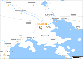 map of Lögdeå