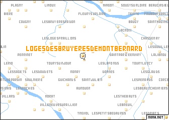 map of Loges des Bruyères-de-Montbernard