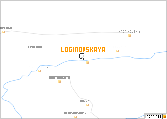 map of Loginovskaya