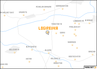 map of Logirëvka