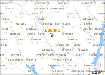 map of Lognac