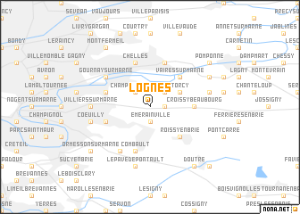 map of Lognes