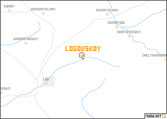 map of Logovskoy