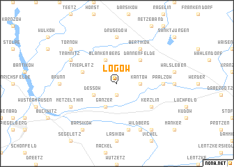 map of Lögow