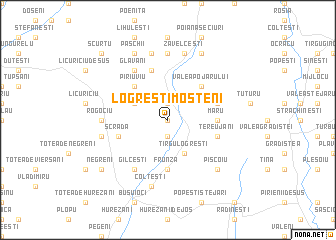 map of Logreşti-Moşteni