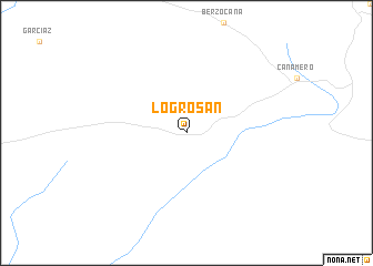 map of Logrosán