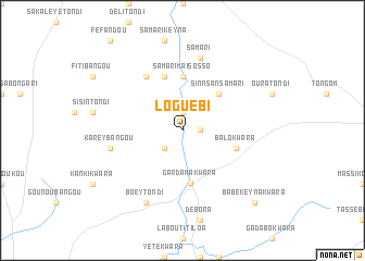 map of Loguébi