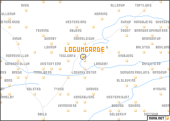 map of Løgumgårde