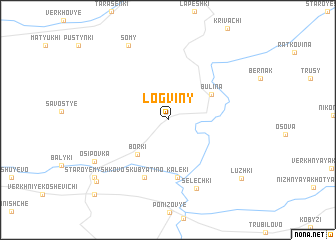 map of Logviny