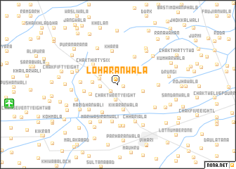 map of Lohārānwāla