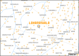 map of Lohārānwāla