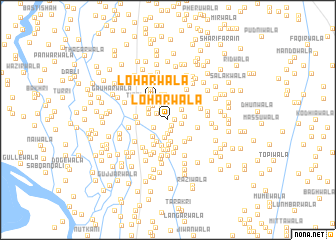 map of Loharwāla