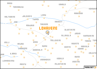 map of Lõhavere