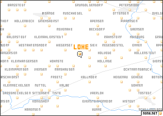 map of Löhe