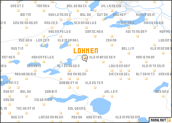 map of Lohmen