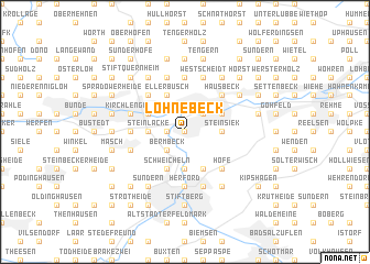 map of Löhnebeck