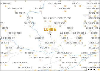 map of Lohne