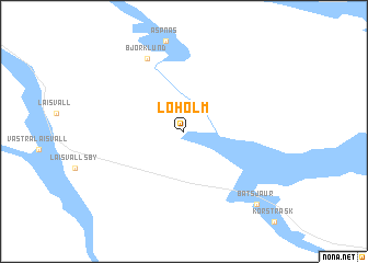 map of Loholm