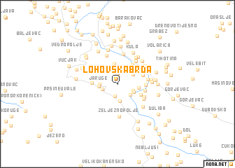 map of Lohovska Brda