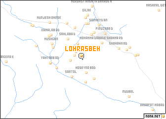 map of Lohrāsbeh