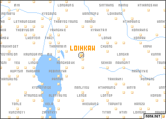 map of Loi-hkaw