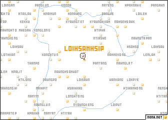 map of Loi-hsamhsip