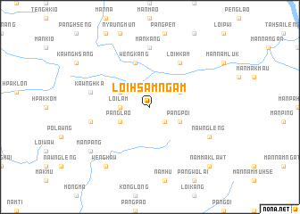 map of Loi-hsamngam