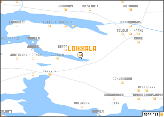 map of Loikkala