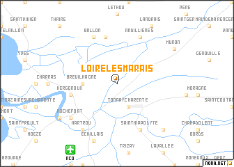 map of Loire-les-Marais