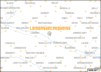 map of Loison-sur-Créquoise