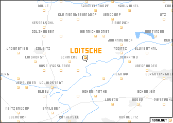 map of Loitsche