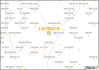 map of Loi-yawkya