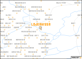 map of Łoje Awissa