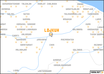 map of Loj Kūh