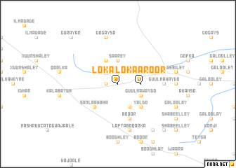 map of Loʼka-Aroor