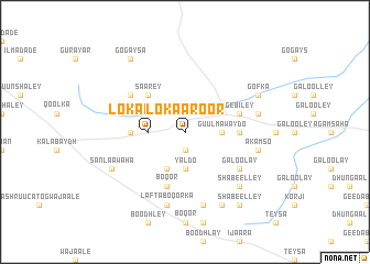 map of Loʼka-Aroor