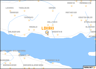 map of Lokáki