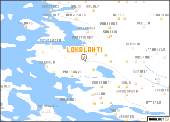 map of Lokalahti