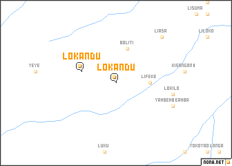 map of Lokandu