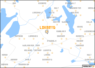 map of Lökaryd