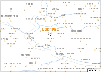 map of Lokavec