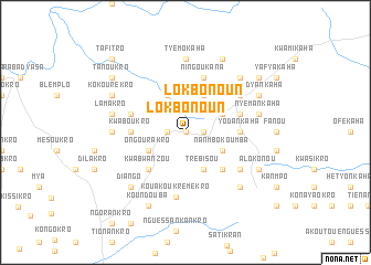 map of Lokbonoun