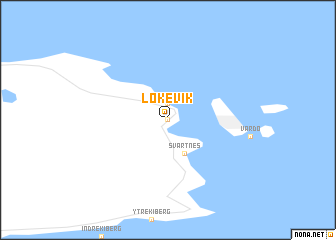 map of Løkevik