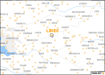 map of Lokev