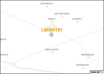 map of Lokhvitsy