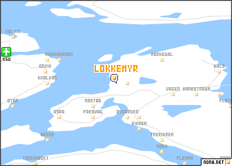 map of Løkkemyr