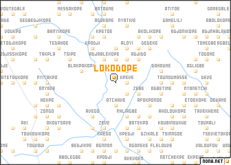 map of Lokodopé