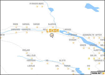 map of Lökom