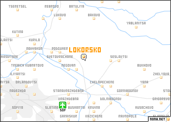 map of Lokorsko